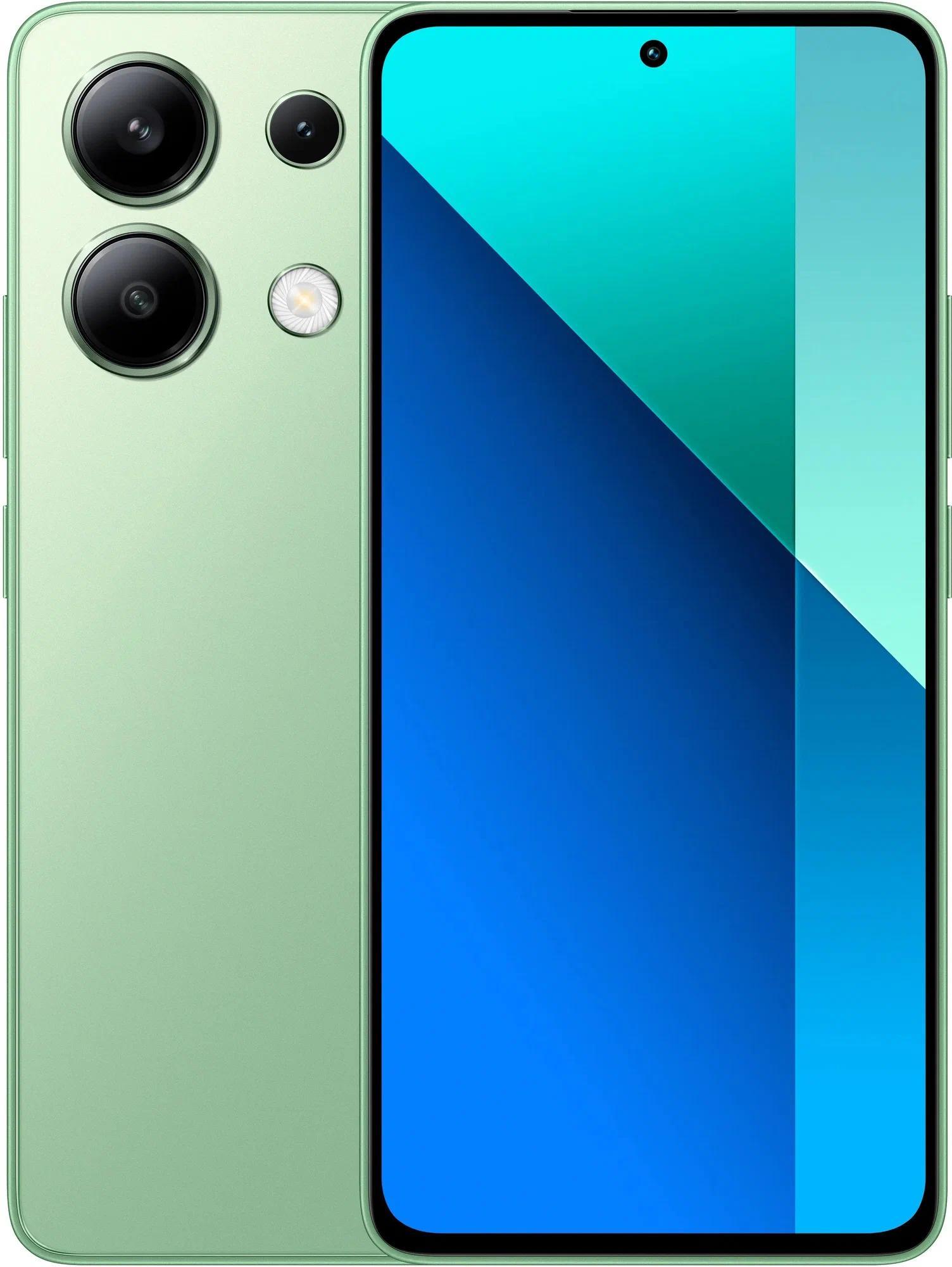 Смартфон Xiaomi Redmi Note 13 8/256Гб Mint Green (23124RA7EO)