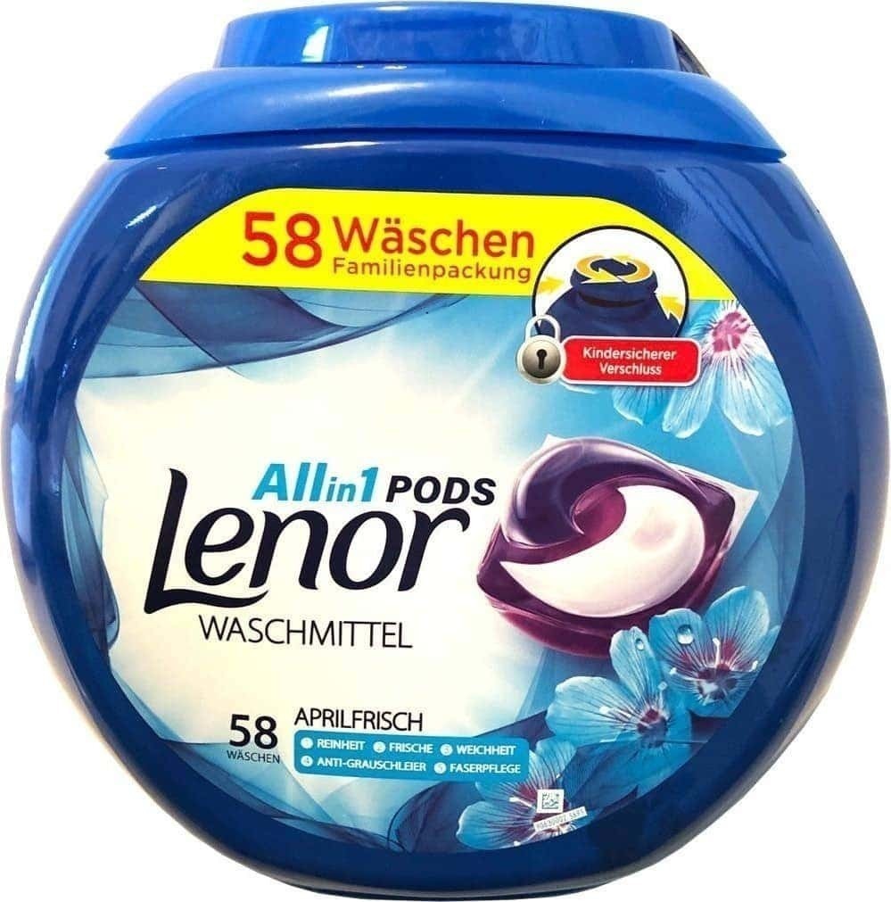 Капсулы для стирки Lenor Aprilfrisch 58шт.(8001841148663). Цена, купить  Капсулы для стирки Lenor Aprilfrisch 58шт.(8001841148663) в Донецке,  Макеевке, Горловке, Харцызске, Енакиево, Мариуполе. Обзор, описание, продажа