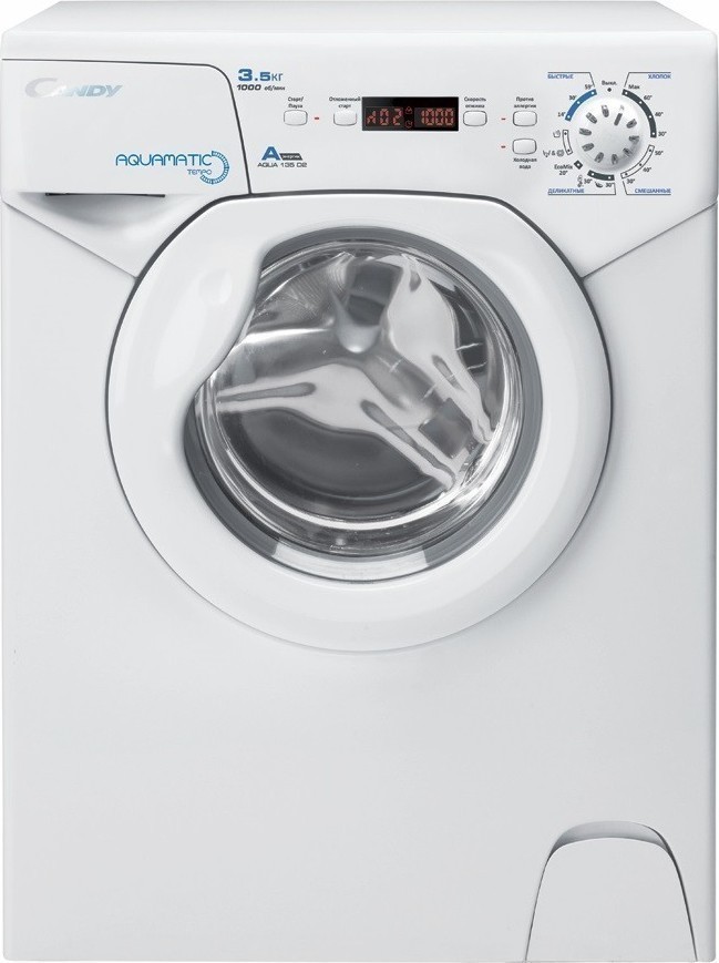 Узкая стиральная машина под раковину Candy Aquamatic Tempo Aqua 135D2-07