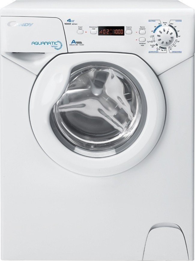 Узкая стиральная машина под раковину Candy Aquamatic Tempo Aqua 2D1040-07