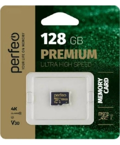 Карта памяти Perfeo microSDXC 128Gb Class10 UHS-3 с адаптером