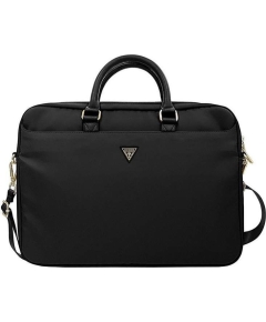 Сумка для ноутбука 15 Guess Nylon computer bag with Triangle metal logo Black