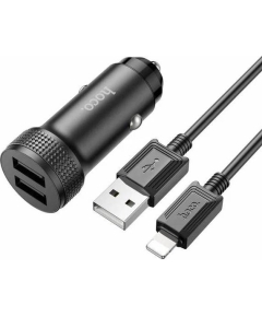 АЗУ Hoco Z49 2USB 2.4A для Lightning 8-pin (Black)