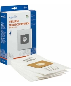 EUROCLEAN Мешки пылесбор. д/пыл. E-02/4, ELECTROLUX (4шт)