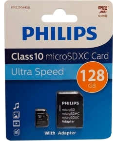 Карта памяти microSDHC 128 ГБ Philips (FM12MA45B/97)