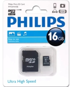 Карта памяти microSDHC 16 ГБ Philips (FM16MA45B/97)