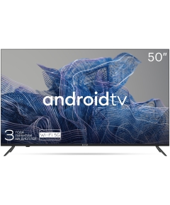 50" Телевизор KIVI 50U740NB черный 3840x2160, Ultra HD, 60 Гц,Frameless WI-FI, SMART TV, Android TV