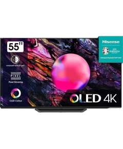 55" Телевизор Hisense 55A85K OLED черный 3840x2160, 4K Ultra HD, 120 Гц, Wi-Fi, Smart TV, VIDAA