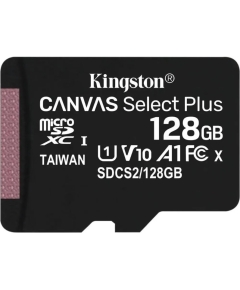 Карта памяти Kingston microSDXC 128GB SDCS2/128GBSP Canvas Select Plus wo adapter