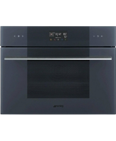 Духовой шкаф SMEG SO4102S3G Linea 45см, с паром, паровая очистка, 12 программ, 41л, серый