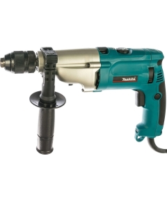 Дрель ударная Makita HP2071F 1010 Вт/БЗП 13мм/2скор/2,4кг/подсветка/кейс