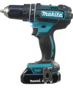 Дрель-шуруповерт аккумуляторная ударная Makita DHP482SYE 18 В/БЗП 13мм/2скор/62/36нм/1,5кг/2 аккумулятора Li-ion-1,5Ач/подс/кейс