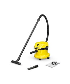 Строительный пылесос Karcher WD 2 Plus V-12/6/18/C 1000Вт (уборка: сухая/влажная) желтый 1.628-015.0