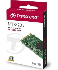 Твердотельный диск 256GB Transcend MTS800S, M.2, SATA III [ R/W - 460/560 MB/s]