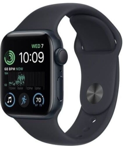 Apple Watch Series SE Gen 2 40 мм Midnight Aluminium Case, Midnight Sport Band (S/M)