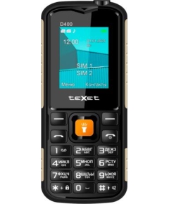 Мобильный телефон teXet TM-D400 черный