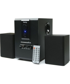 Dialog Progressive AP-150 BLACK - акустические колонки 2.1, 10W+2*5W RMS, USB+SD reader