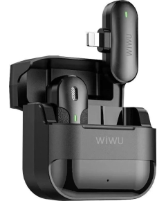 Беспроводной микрофон WiWU Wi-WM001 Type-C, петличный, шумоподавление (Black)