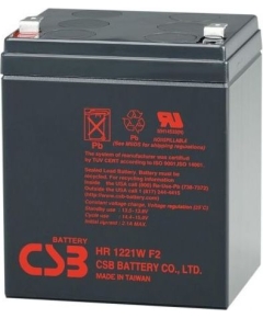 Аккумулятор 12В 5.4Ач CSB High Rate HR1221W, 21W/cell, 65 Whr, 1.8 kg, H106xL102(90)xW70 mm