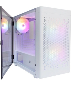 Корпус 1STPLAYER DK D3-B White / mATX / 1x120mm  2x140mm LED fans inc. / D3-B-WH-2F1P-W-1F1-W