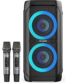 Портативная колонка W-King T11+ (Two mic) (черный)