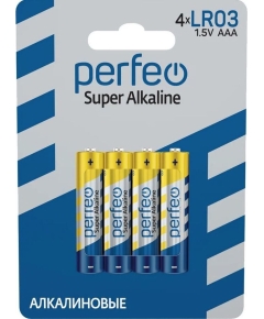 Батарейка Perfeo LR03/4BL Super Alkaline