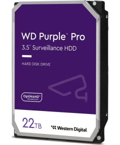 HDD Western Digital Purple Pro WD221PURP 22TB 3.5" 7200 RPM 512MB SATA-III All Frame AI для систем видеонаблюдения