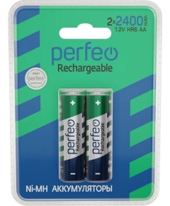 Аккумулятор Perfeo AA2400mAh/2BLПластик