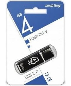 USB-флешка Smartbuy 4Gb Glossy series Black SB4GBGS-K