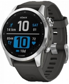 Smart-часы Garmin Fenix 7S Silver с серым ремешком (010-02539-01)