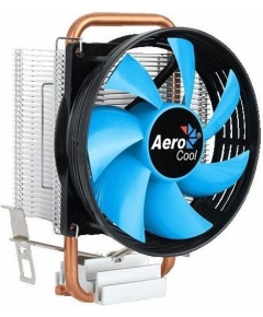 Охладитель AeroCool Verkho 1-3P, Multi Sockets, 1 теплотрубка, TPD 100W, 3-pin, fan Ф90x25mm, 2300rpm, 27,6 dBA, 59.9 CFM, HDA (гидродинамический подшипник), MTBF 60000hrs