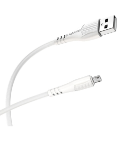 Кабель Borofone BX37 USB 2.4A для micro USB TPE 1м (White)