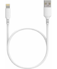 Кабель Maxvi MC-A03 white USB-A Lightning, 2A