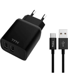 СЗУ TFN-WCRPD12W2U03 Smart USB, 2.4A, TypeC, черный