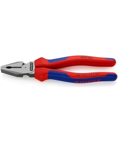 Пассатижи силовые KNIPEX KN-0202200 200мм с двухцветными многокомпонентными чехлами