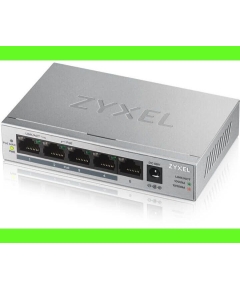 Коммутатор Zyxel GS1005HP-EU0101F 5G 4PoE+ 60W неуправляемый