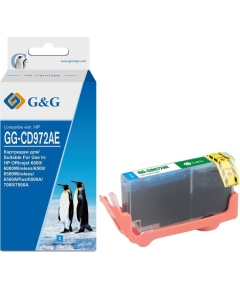 Картридж струйный GG GG-CD972AE голубой (14.6мл) для HP Officejet 6000/6500/6500A/7000/7500A