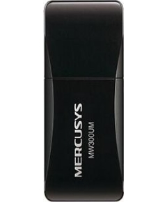 MERCUSYS MW300UM, Wi-Fi USB Адаптер, 300Mbps High Gain (высокого усиления), Realtek, 2.4Ghz, 802.11b/g/n