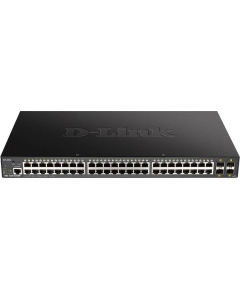 Коммутатор D-Link (DGS-1250-52XMP/A1A) 48G 4SFP+ 48PoE+ 370W управляемый