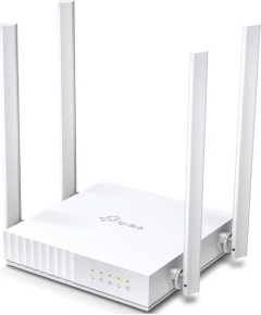 TP-LINK Archer C24, AC750 Wireless Dual Band Router, 433 at 5 GHz +300 Mbps at 2.4 GHz, 802.11ac/a/b/g/n, 1 port WAN 10/100 Mbps + 4 ports LAN 10/100 Mbps, 3 fixed antennas, L2TP Russia/PPTP Russia/PPPoE Russia support, IGMP Snooping/Proxy, Bridge and 802