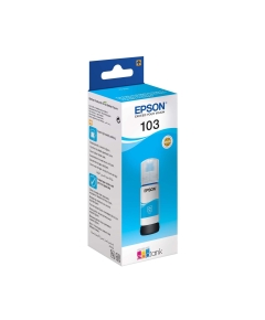 EPSON 103C C13T00S24A с голубыми чернилами для L3210, L3216, L3256, 65 мл.(cons ink)