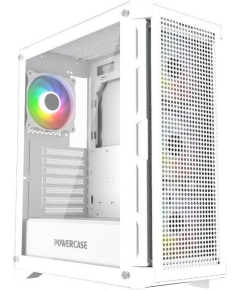 Корпус Powercase Ultimate White (CUW-A4), Tempered Glass, 4x 120mm ARGB fans, ARGB HUB, белый, ATX