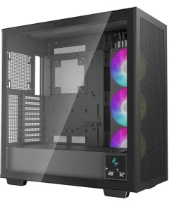 Корпус Deepcool Morpheus (R-MORPHEUS-BKAPA1-G-1) без БП, боковое окно (закаленное стекло), 3xARGB LED 140мм, черный, E-ATX