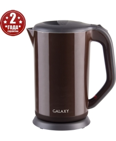 Чайник электрический с двойными стенками GALAXY GL0318 (коричневый) ( 2000 Вт, 1,7 л)