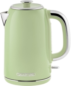 Чайник электрический GALAXY LINE GL0344 (2200 Вт, 1,7л, нерж., STRIX-контроллер)