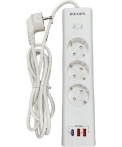 Сетевой фильтр USB 20W Philips 3*2m White (CHP4336WA/51)