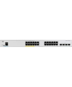 Коммутатор CISCO Catalyst 1000 (C1000-24FP-4G-L) 24x 10/100/1000 RJ-45 PoE+, 4x 1Gb SFP uplinks, PoE+ 370W