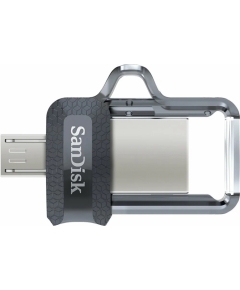 Флеш Диск Sandisk 256Gb Ultra Dual Drive SDDD3-256G USB3.0 серебристо-черный