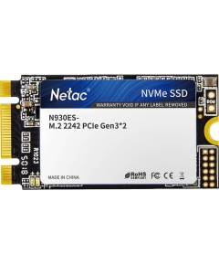 SSD Netac 1.0Tb N930ES Series (NT01N930ES-001T-E2X)l PCI-E 3.1 x2, up to 1650/1500MBs, 3D TLC, NVMe 1.3, 22х42mm