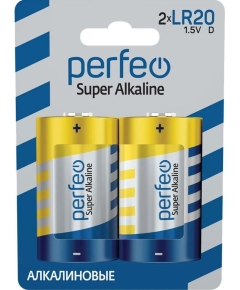 Батарейка Perfeo LR20/2BL Super Alkaline